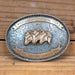 Vintage Buckle - 1970 Western Washington Fair All Around Cowboy Belt Buckle  _Ca367 ACCESSORIES - Additional Accessories - Buckles MISC   