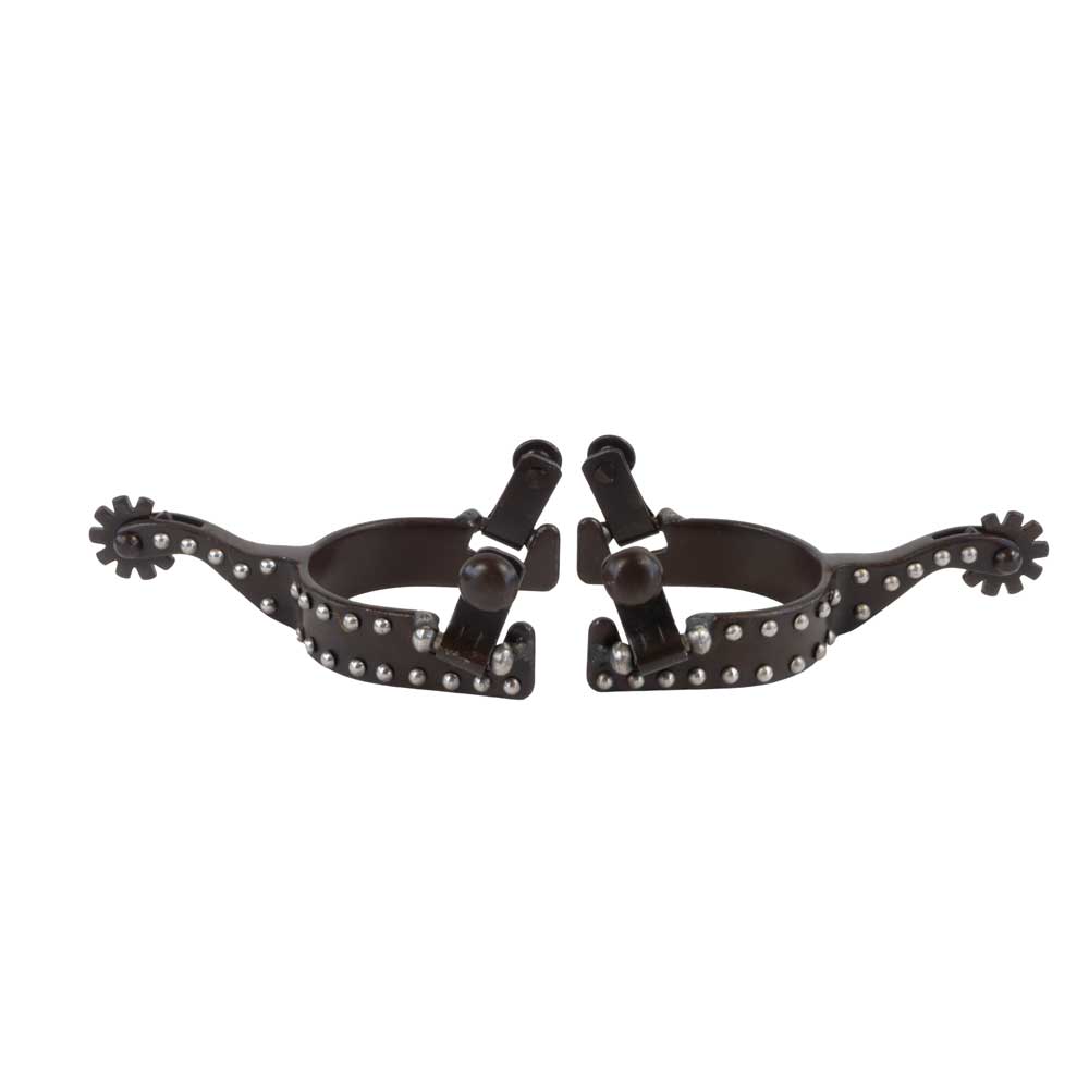Formay Brown Youth Spur with Silver Dots Tack - Bits, Spurs & Curbs - Spurs Formay   