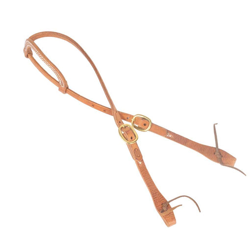 Teskey's One Ear Headstall w/Brass Hardware Tack - Headstalls Teskey's