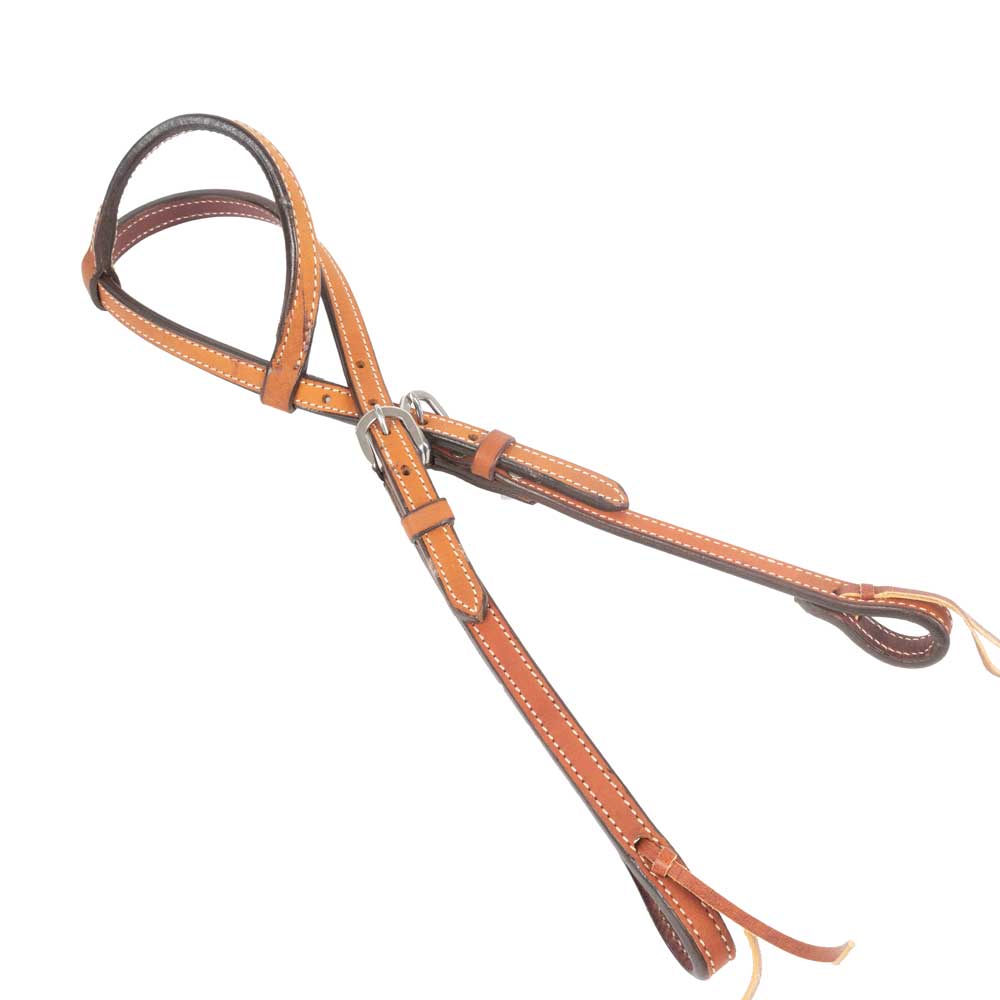 NEW Teskey's Stitched One Ear Headstall Sale Barn Teskey's Russet  