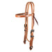 Teskey's Browband Headstall w/Copper Floral Buckles Tack - Headstalls Teskey's