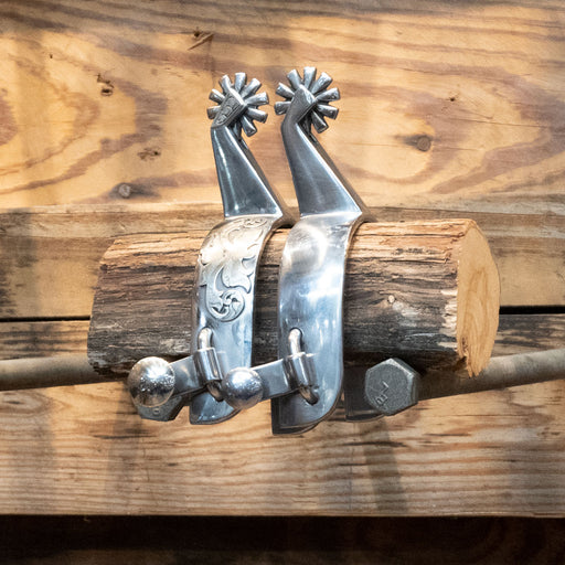 Brian Strange Silver Mounted 10pt Spurs Tack - Spurs Brian Strange