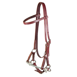 Teskey's Single Rope Sidepull Tack - Training - Headgear Teskey's Latigo  