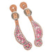 Teskey's Western Pink Flamingo Spur Straps - Youth Tack - Spur Straps Teskey's   