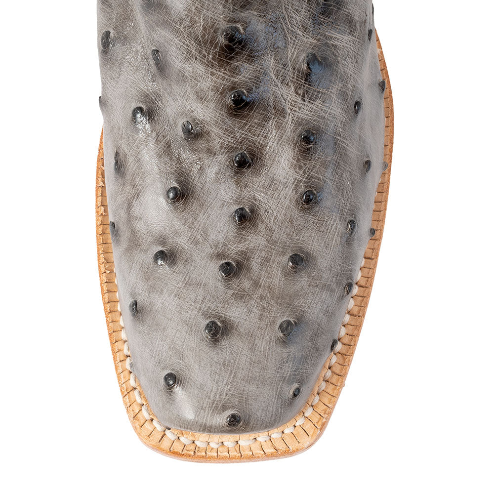 Stivali Western Da Uomo R. Watson RW4518-1, Serpente Bruciato, Punta Quadrata, Pelle - Foto 3