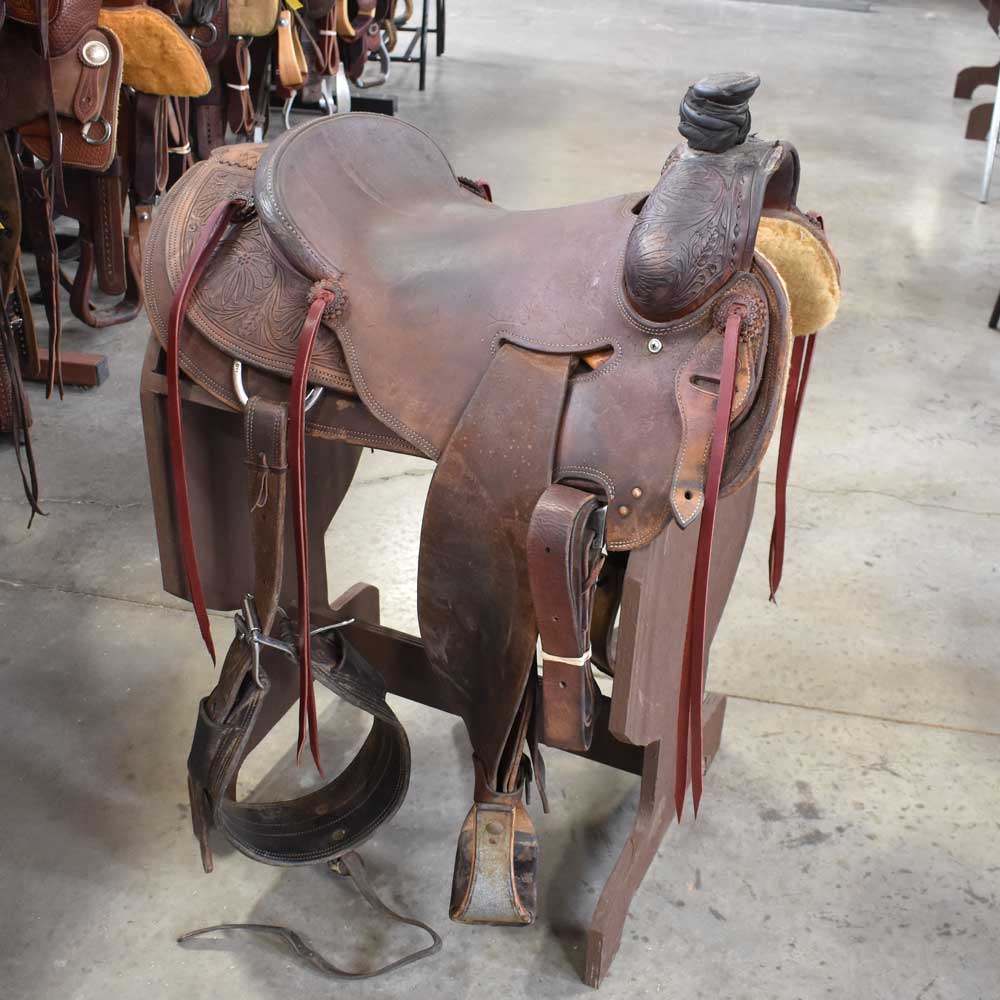 16" USED COWPUNCHER RANCH SADDLE Saddles Cowpuncher   
