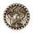 Antique & Gold Flower Concho with Dot Edge Tack - Conchos & Hardware - Conchos MISC Chicago Screw 1 1/2" 