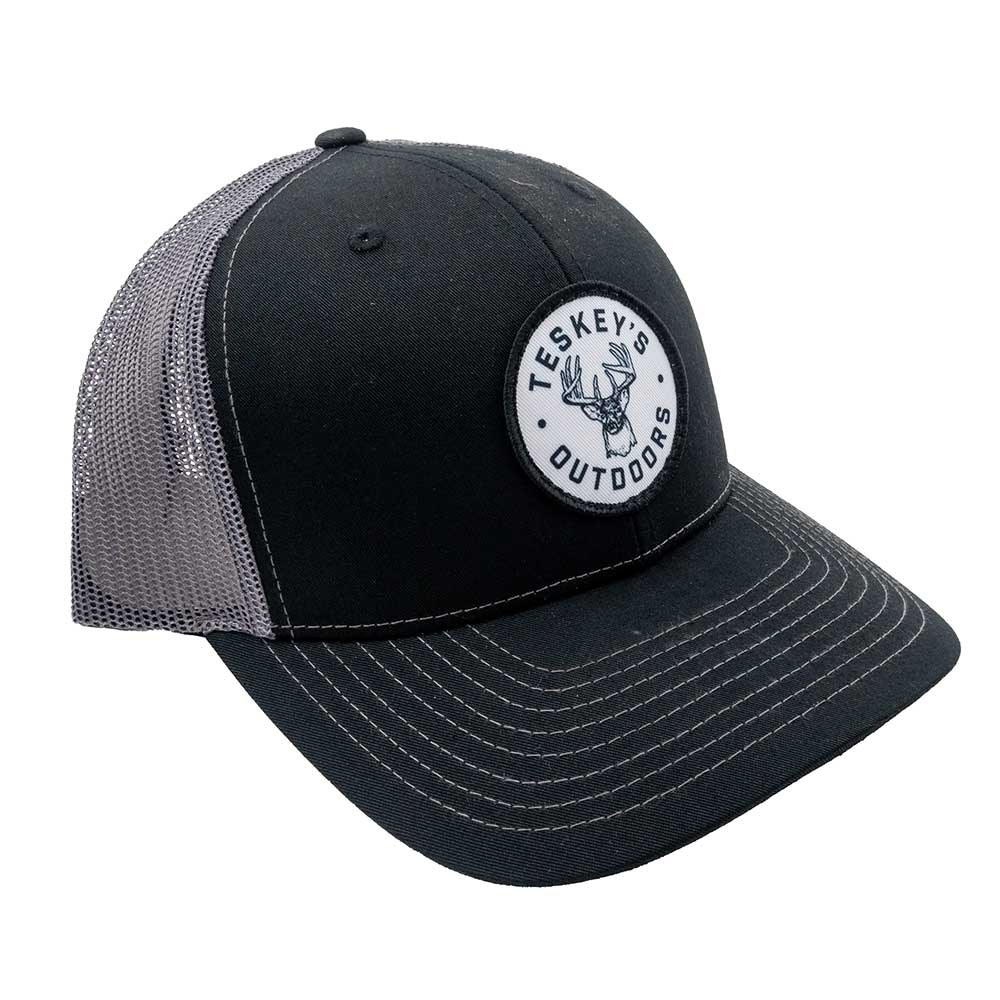 Teskey's Outdoor Buck Cap - Black/Charcoal TESKEY'S GEAR - Baseball Caps RICHARDSON   