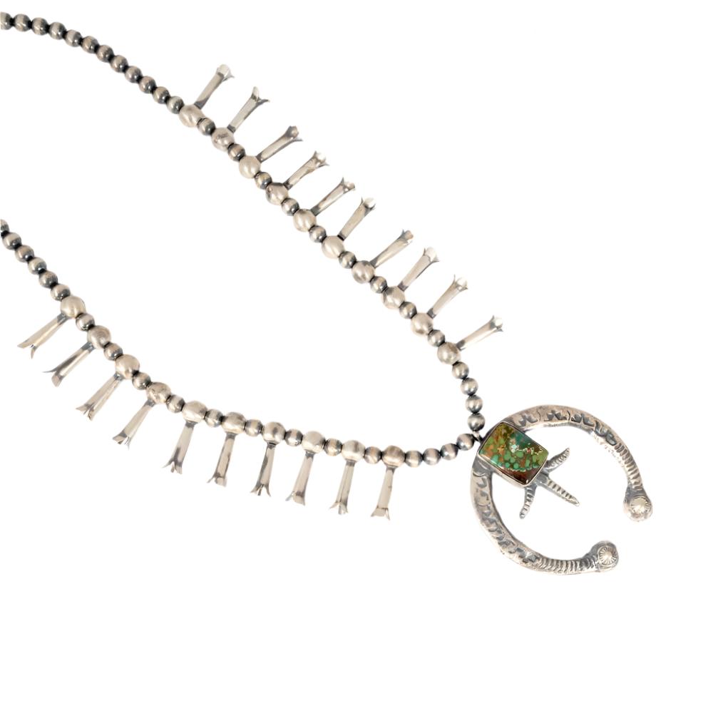 Tonya Yazzie Royston Squash Blossom Earring Teskeys