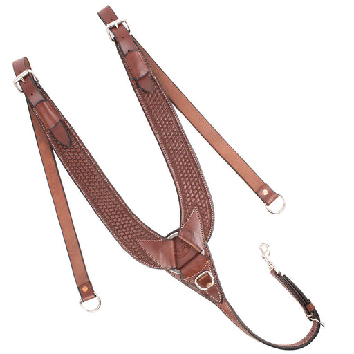 Teskey's Basket Stamped Pulling Collar Tack - Breast Collars Teskey's Heavy Oil  