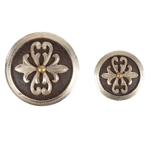 Bronze & Gold Cross Concho Tack - Conchos & Hardware MISC   