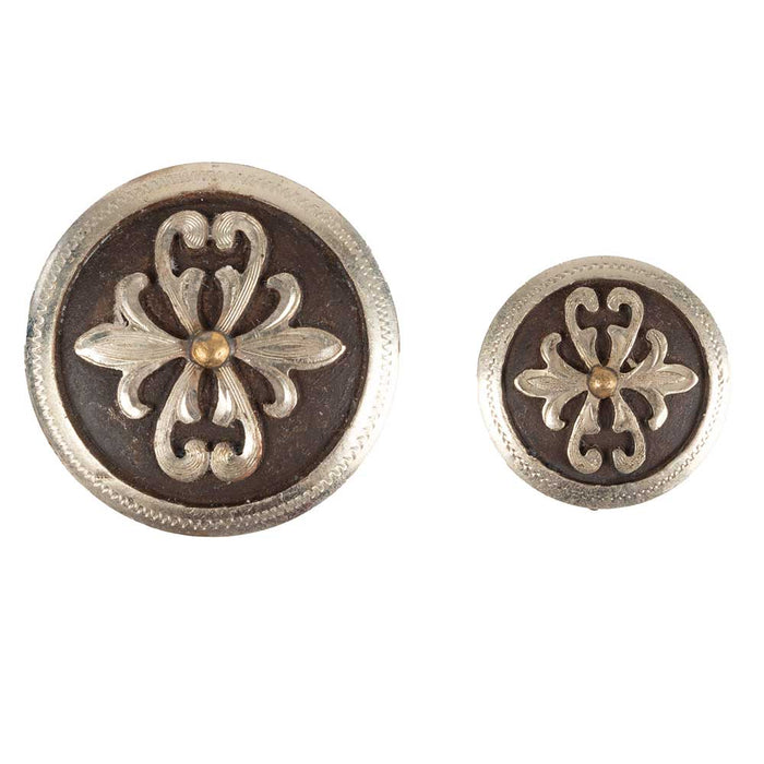 Bronze & Gold Cross Concho Tack - Conchos & Hardware MISC   