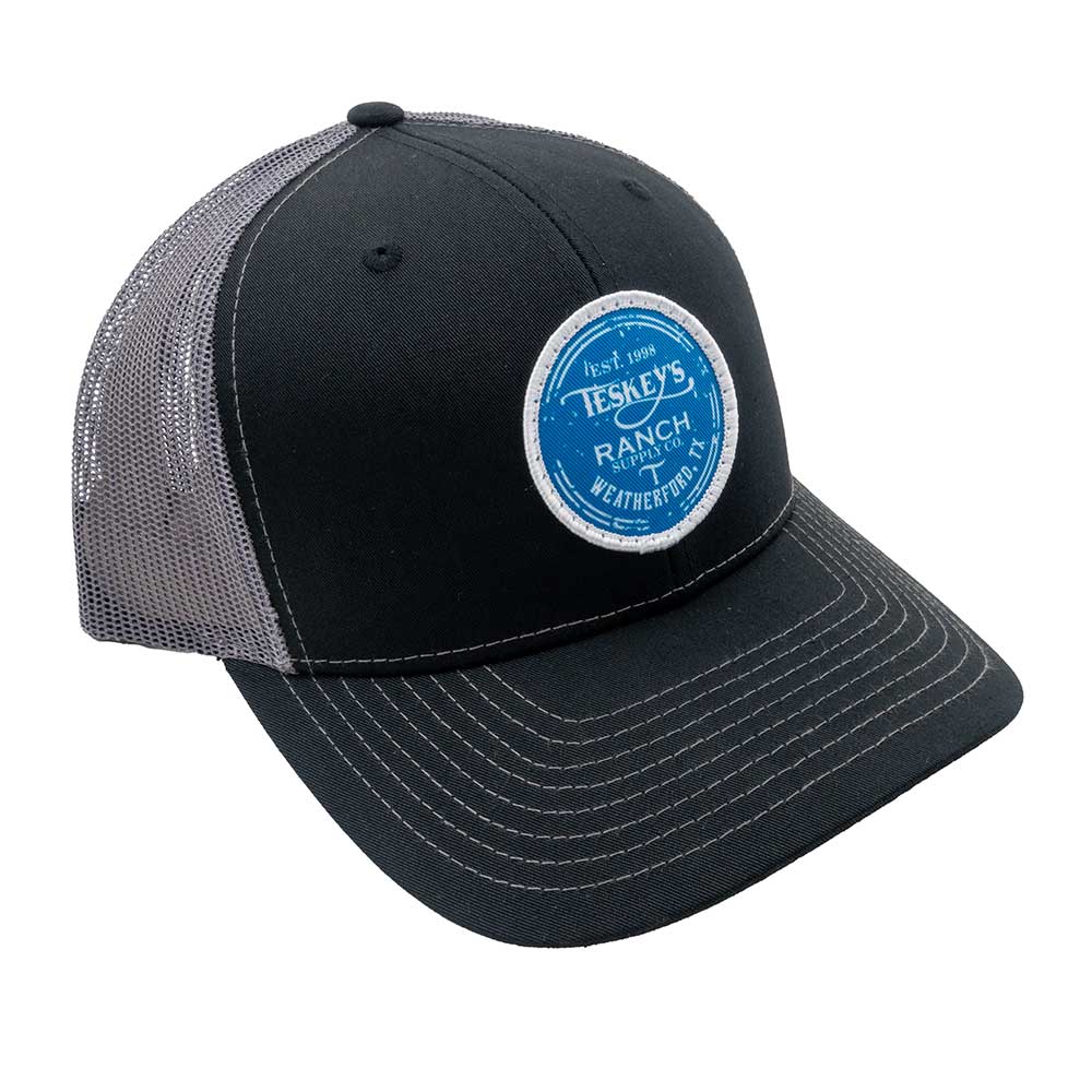 Teskey's Ranch Supply Icon Cap - Black/Charcoal TESKEY'S GEAR - Baseball Caps RICHARDSON   