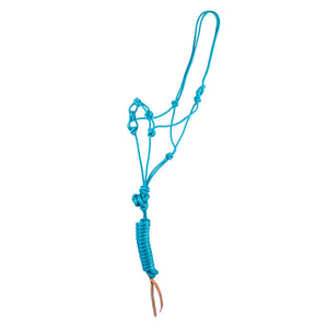 Mustang Brand Infinity Rope Halter with Lead Tack - Halters & Leads - Halters Mustang Teal  