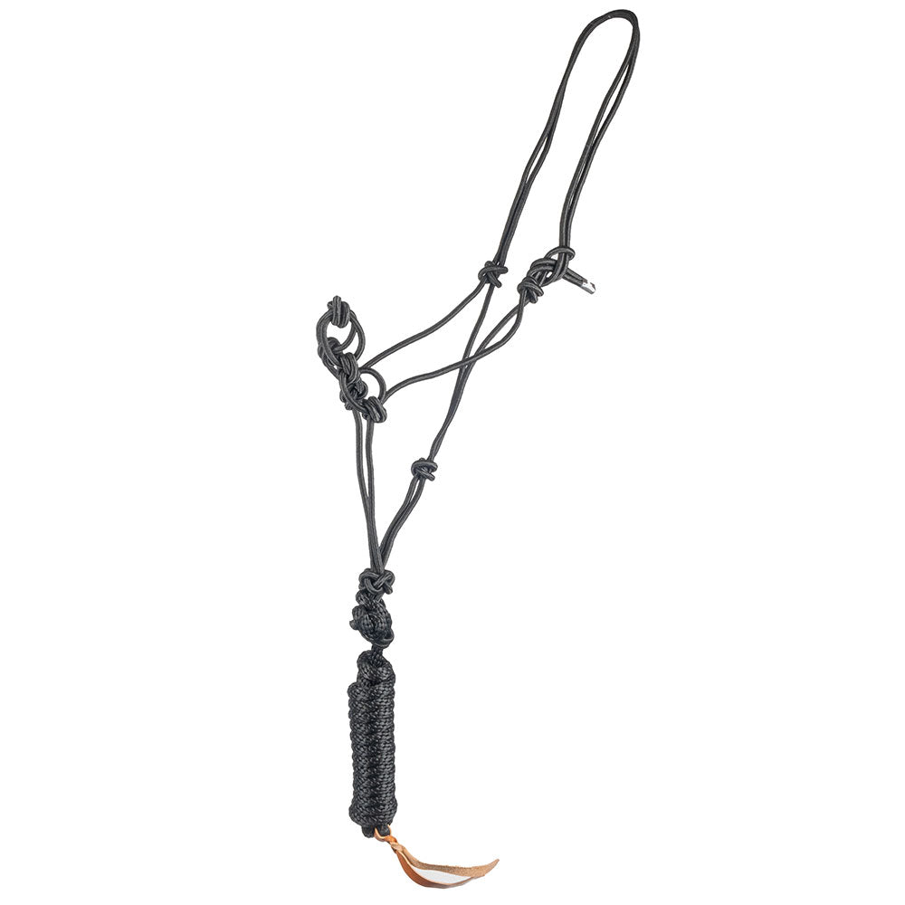 Mustang Brand Infinity Rope Halter with Lead Tack - Halters & Leads - Halters Mustang Black  