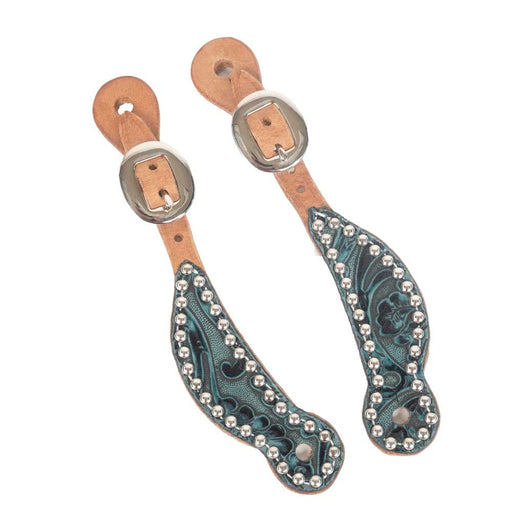 Teskey's Western Indigo Spur Straps - Youth Tack - Spur Straps Teskey's   