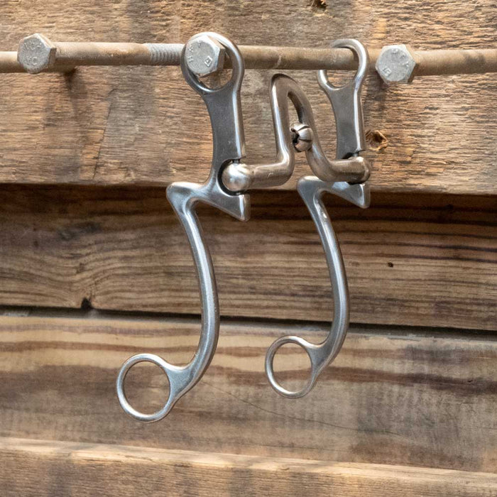 Kerry Kelley L-F Tall Flat Port Bit w/Roller Tack - Bits Kerry Kelley