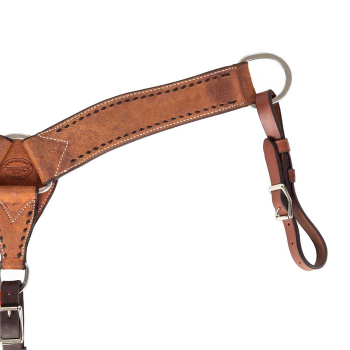 Teskey's Roughout Buckstitch Breast Collar Tack - Breast Collars Teskey's Heavy Oil  