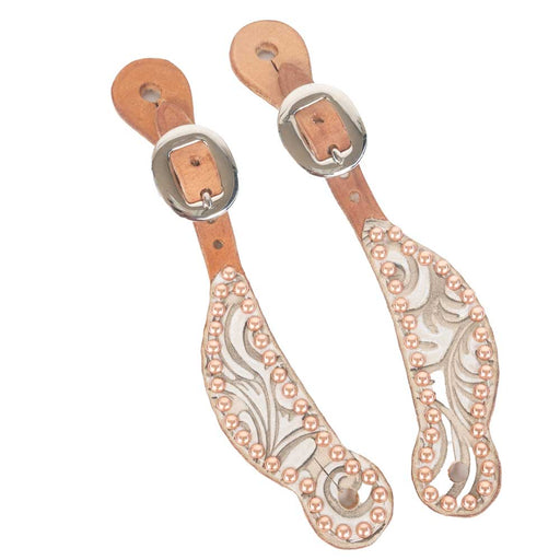 Teskey's Western Sand Tooling Spur Straps - Youth Tack - Spur Straps Teskey's   