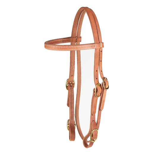 Teskey's Browband Headstall w/Buckle Ends Tack - Headstalls Teskey's Light Oil