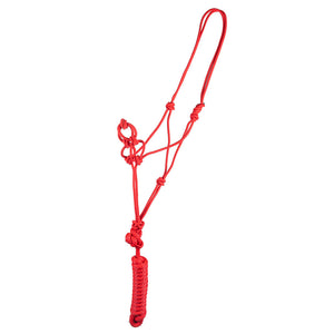 Mustang Brand Infinity Rope Halter with Lead Tack - Halters & Leads - Halters Mustang Red  