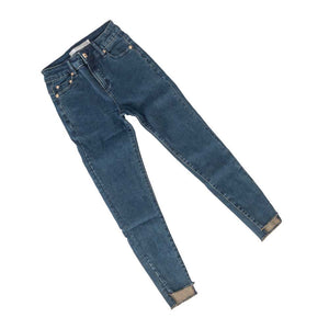 Tractr Girl's Nina Crop Skinny Slit Raw Hem Jean - FINAL SALE KIDS - Girls - Clothing - Jeans Tractr Jeans   