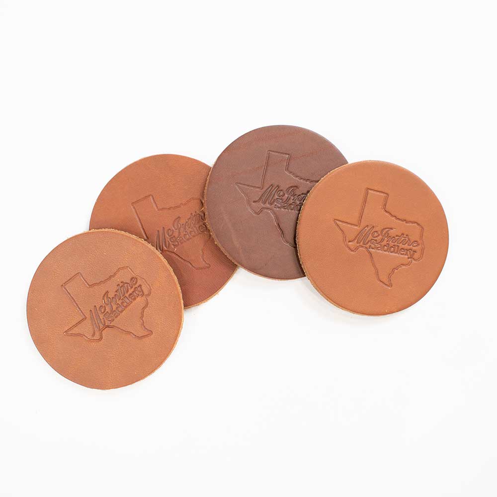 Scented Leather Coasters | Multiple Scents Home & Gifts - Air Fresheners McIntire Saddlery Saddle Shop  