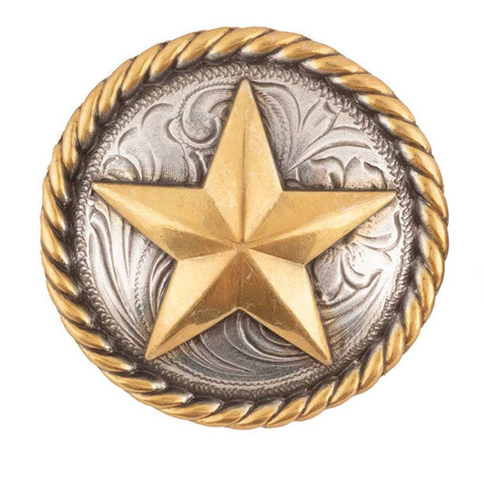 Antique Gold Star Concho Tack - Conchos & Hardware MISC   