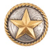 Antique Gold Star Concho Tack - Conchos & Hardware MISC   