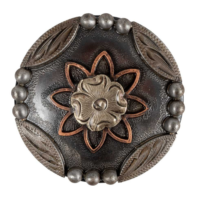 Bronze Flower Concho Tack - Conchos & Hardware MISC   