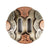 Antique & Copper Floral Slotted Concho Tack - Conchos & Hardware - Conchos MISC   