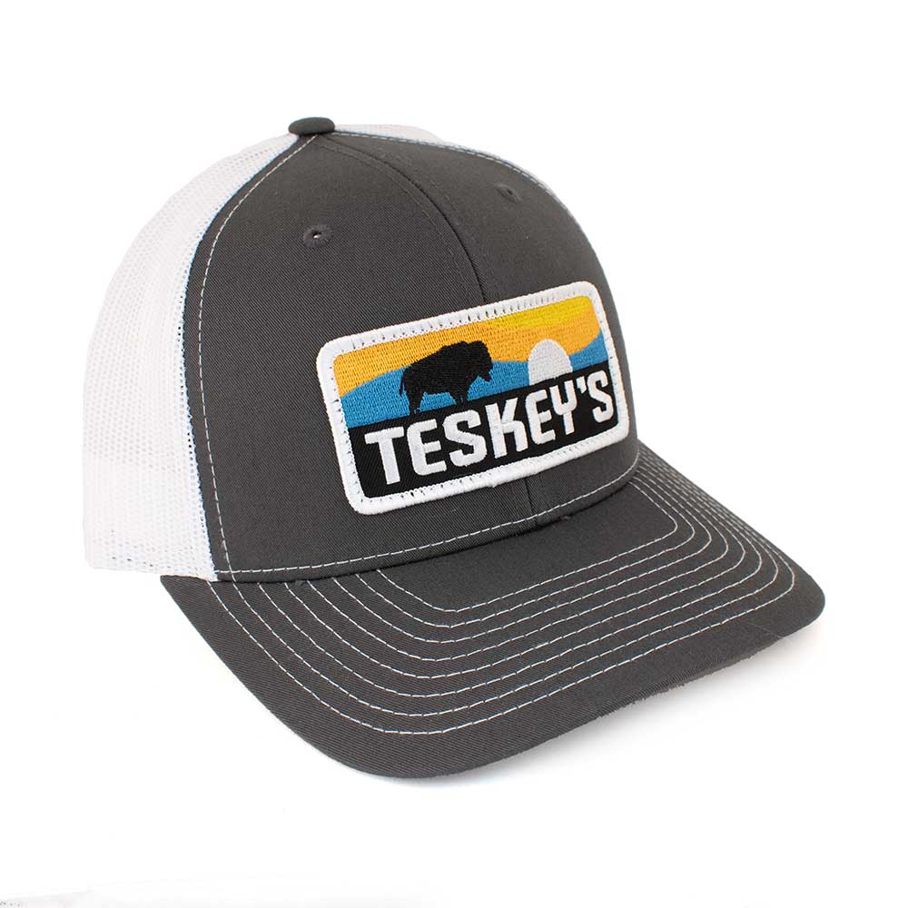 Teskey's Sunset Buffalo Cap - Charcoal/White TESKEY'S GEAR - Baseball Caps RICHARDSON   
