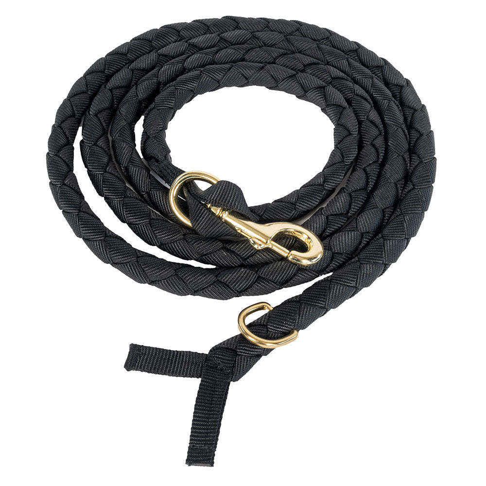 Braided Loping Lead Tack - Lead Ropes Mustang Black  