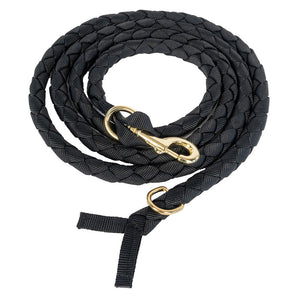 Braided Loping Lead Tack - Halters & Leads - Leads Mustang Black  