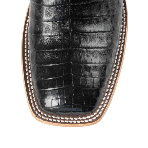 Macie Bean Black Caimen Belly Boot WOMEN - Footwear - Boots - Exotic Boots Macie Bean   
