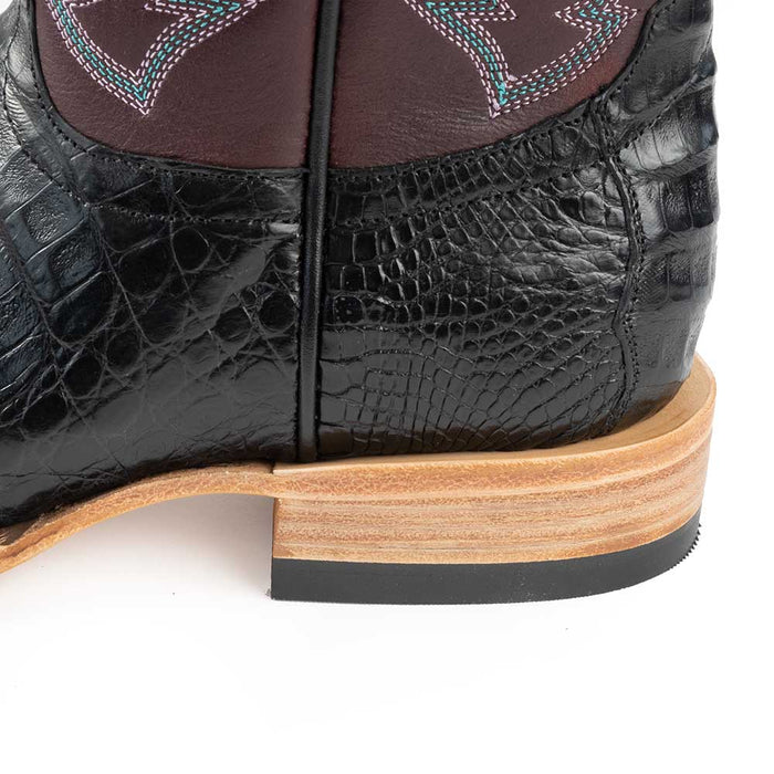 Macie Bean Black Caimen Belly Boot WOMEN - Footwear - Boots - Exotic Boots Macie Bean   