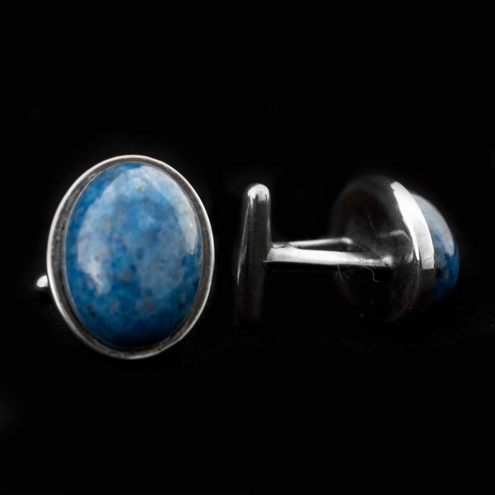 Blue Stone Cuff Links MEN - Accessories - Jewelry & Cuff Links Teskey's   