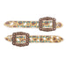 Teskey's Wide Sunflower Spur Straps Tack - Spur Straps Teskey's