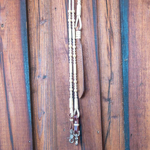 Braided Rawhide Romel Reins Tack - Reins MISC