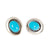 Aponi Oval Turquoise Stud Earring WOMEN - Accessories - Jewelry - Earrings Sunwest Silver   