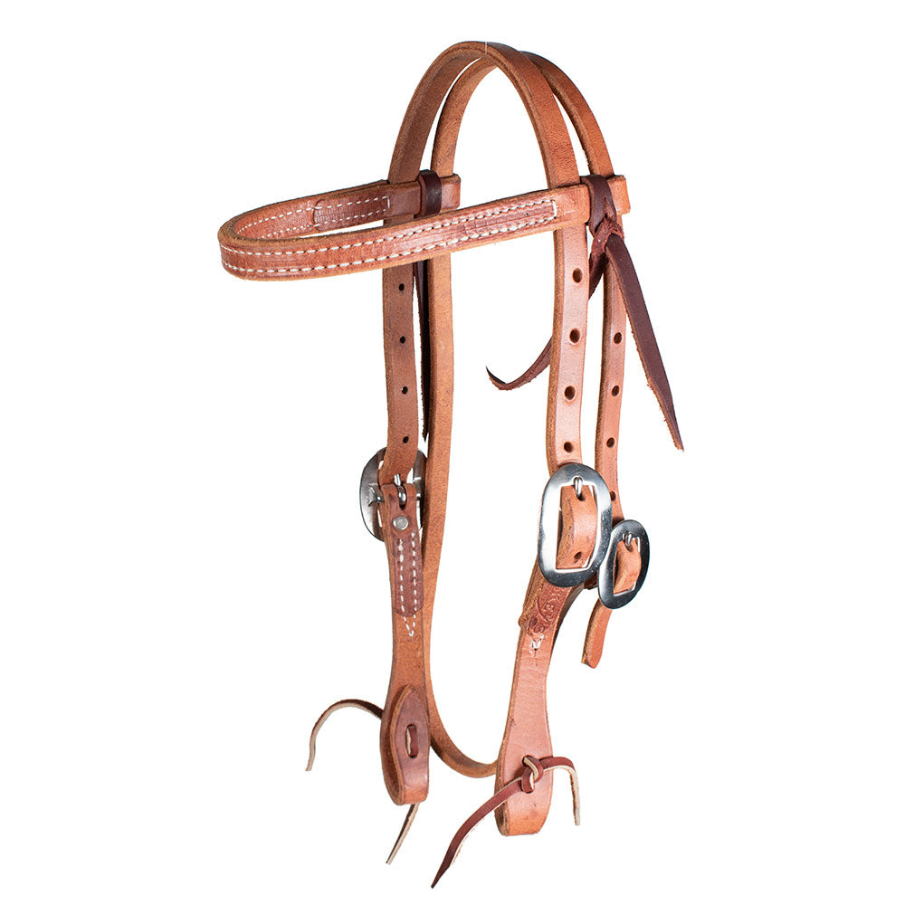 Teskey's Pony Browband Headstall Tack - Headstalls Teskey's Light Oil  