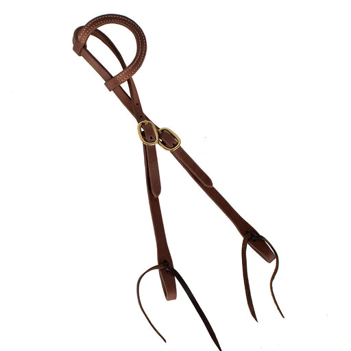 Teskey's One Ear Headstall w/Double Brass Buckles Tack - Headstalls Teskey's Heavy Oil