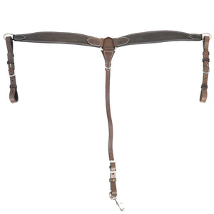 Teskey's 2" Basketweave Breast Collar Tack - Breast Collars Teskey's Dark Brown  