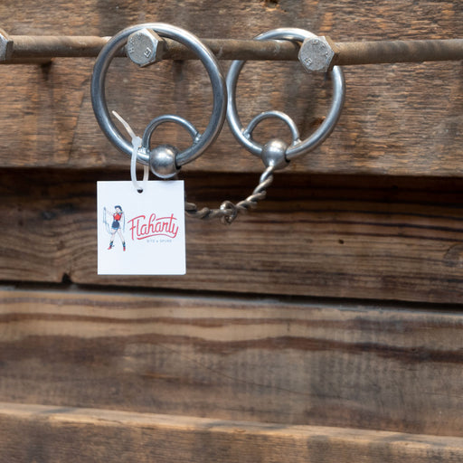 Flaharty - Locked O-Ring Twisted Wire Snaffle Bit FH071 Tack - Bits Flaharty   