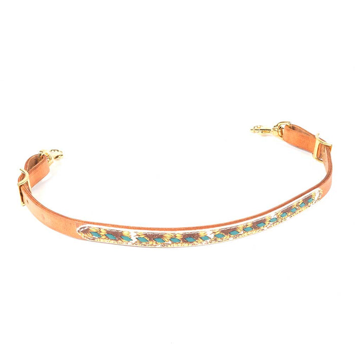 Teskey's Sunflower Print Wither Strap Tack - Breast Collars Teskey's