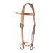 Teskey's Browband Headstall w/Round Rust Buckles Tack - Headstalls Teskey's