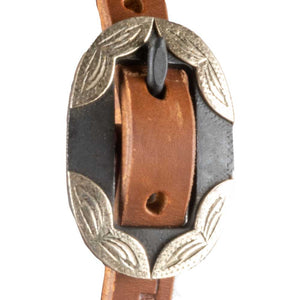 Teskey's Browband Headstall with Round Rust Buckles Tack - Headstalls Teskey's   