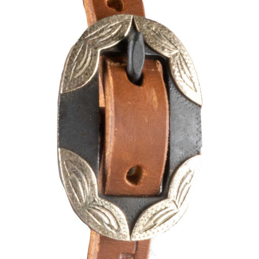 Teskey's Browband Headstall w/Round Rust Buckles Tack - Headstalls Teskey's