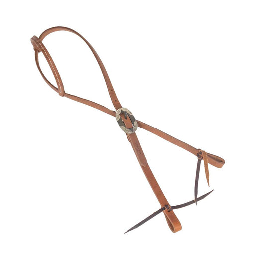 Teskey's One Ear Headstall w/Round Rust Buckle Tack - Headstalls Teskey's
