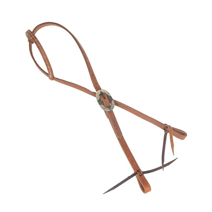Teskey's One Ear Headstall w/Round Rust Buckle Tack - Headstalls Teskey's